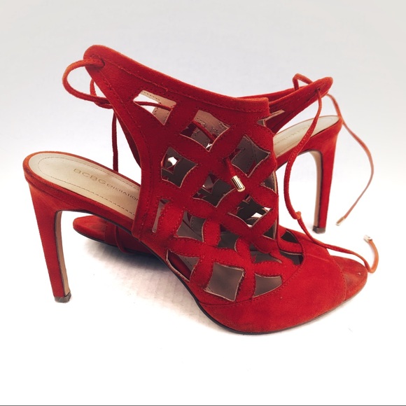 BCBGeneration Shoes - BCBG Generation Suede High Heels Ankle Strap Sz 8